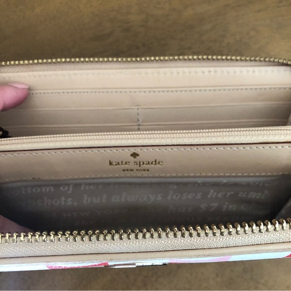 Kate Spade White Colorful Zip Wallet - Picture 7 of 13